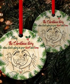 The Christmas Story Shine God’s Glory Christian Circle Ornament The Christmas Story Shine God’s Glory Christian Circle Ornament