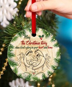 the christmas story shine gods glory christian circle ornament 3 gvKFh