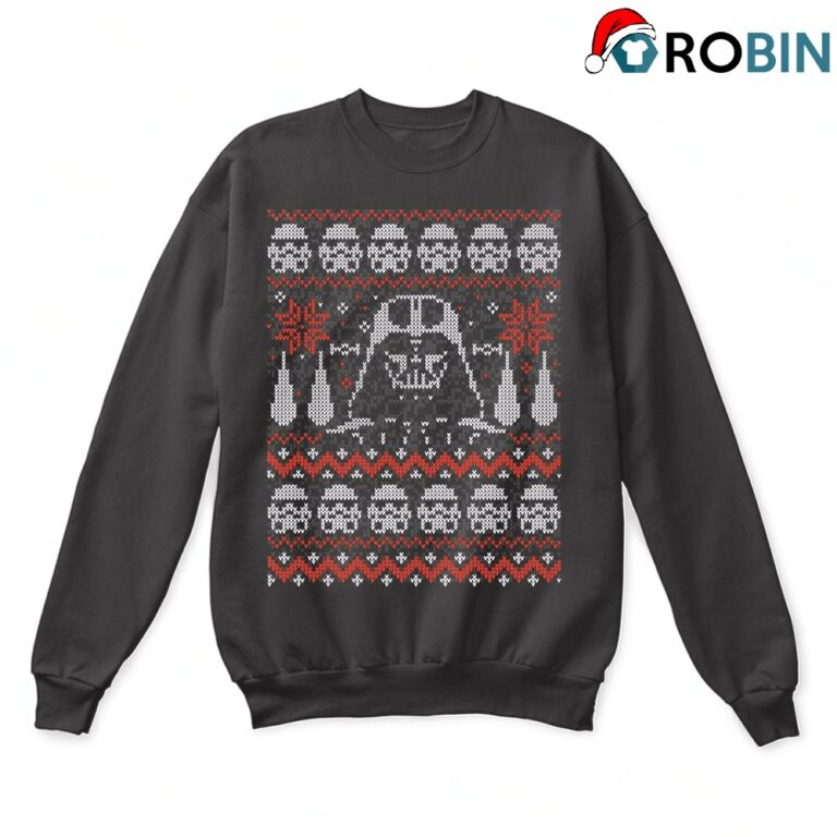 The Dark Side Of The Christmas Darth Vader Star Wars Ugly Sweatshirt