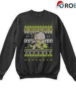 The Dragon Becomes Me Chibi Genji Ugly Christmas Sweatshirts