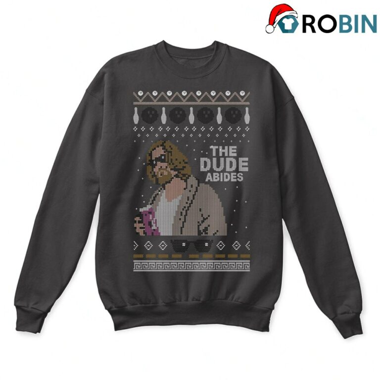 The Dude Abides The Big Lebowski Ugly Christmas Sweatshirt