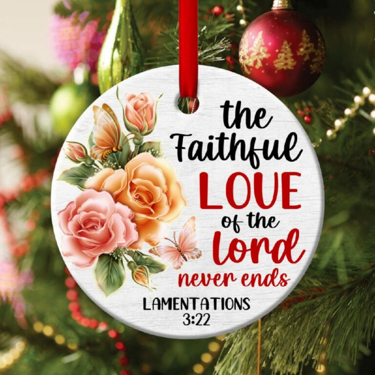 The Love Of Lord Elegant Circle Ornament