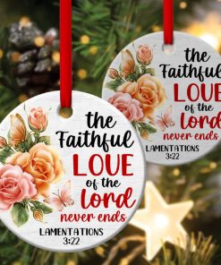The Love Of Lord Elegant Circle Ornament The Love Of Lord Elegant Circle Ornament