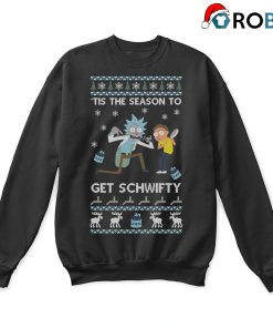 The Season To Get Schwifty Rick And Morty Ugly Christmas Sweatshirt
