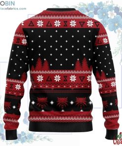 the witcher red ugly christmas sweater 298 prKHD