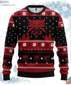 The Witcher Red Ugly Christmas Sweater The Witcher Red Ugly Christmas Sweater