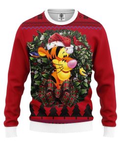 Tiger Pooh Noel Mc Ugly Christmas Sweatshirt Ugly Christmas Sweatshirt