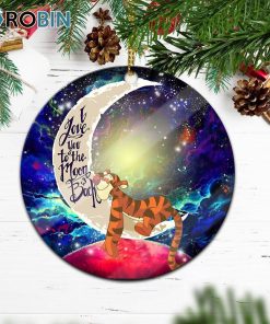 Tiger Winnie The Pooh Love You To The Moon Galaxy Ornament – Christmas Decorations Tiger Winnie The Pooh Love You To The Moon Galaxy Ornament – Christmas Decorations