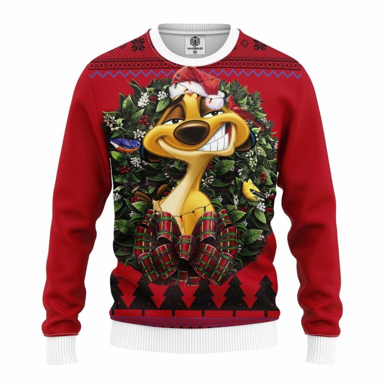 Timon Lion King Funny Noel Mc Ugly Christmas Sweatshirt