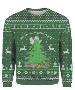 To All A Good Night Ugly Christmas Sweatshirt, Sweater