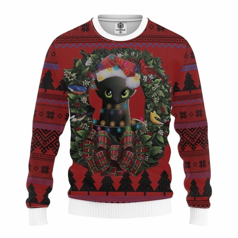 Toothless 1 ????_How To Train Your Dragon Mc Ugly Christmas Sweater