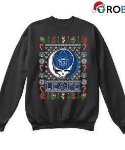 Toronto Maple Leafs X Grateful Dead Ugly Christmas Sweatshirt