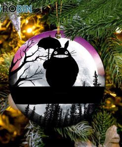 totoro ghibli moon night circle ornament christmas decorations 1 huywdx