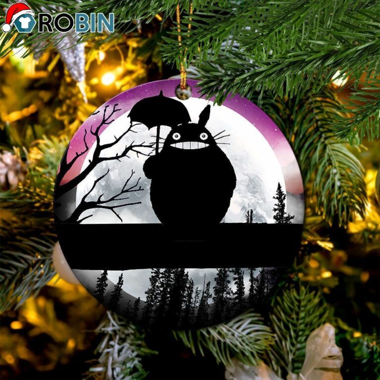 Totoro Ghibli Moon Night Circle Ornament – Christmas Decorations