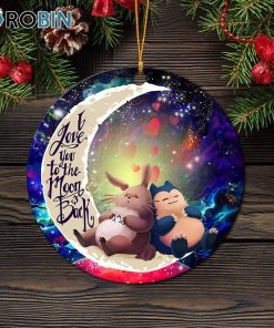 totoro ghibli snorlax pokemon love you to the moon galaxy circle ornament christmas decorations 1 p7coxk
