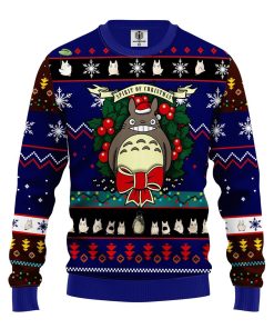 totoro ugly christmas sweatshirt blue 1 TxC2u