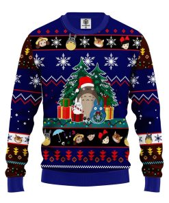 totoro ugly christmas sweatshirt blue 2 1 trS5q