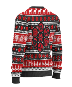 Uchiha Sharingan Anime Ugly Christmas Sweater Naruto Xmas Gift