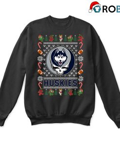 Uconn Huskies X Grateful Dead Christmas Ugly Sweatshirt