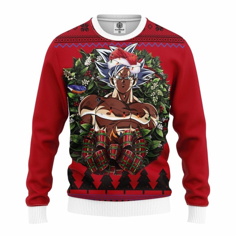 Ultra Instinct Goku Noel Mc Ugly Christmas Sweatshirt