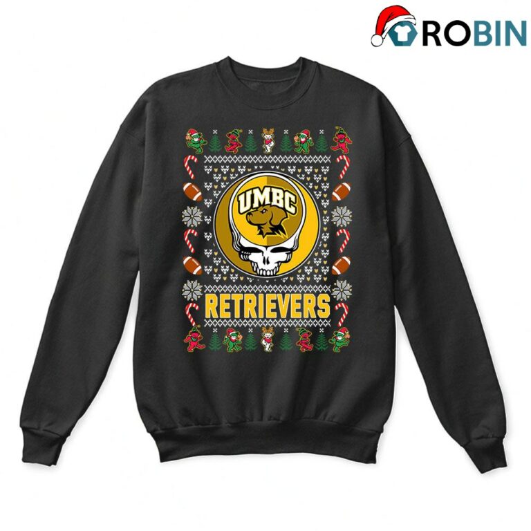 Umbc Retrievers X Grateful Dead Ugly Christmas Sweatshirt