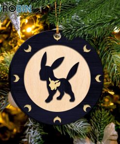 Umbreon Eevee Evolution Pokemon Christmas Ornament