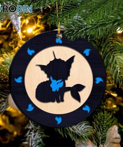 Umbreon Pokemon Circle Ornament – Christmas Decorations Umbreon Pokemon Circle Ornament – Christmas Decorations