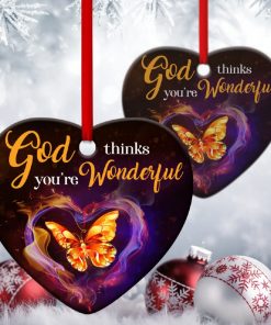 Unique Butterfly Heart Ornament God Thinks You?re Wonderful Unique Butterfly Heart Ornament God Thinks You?re Wonderful