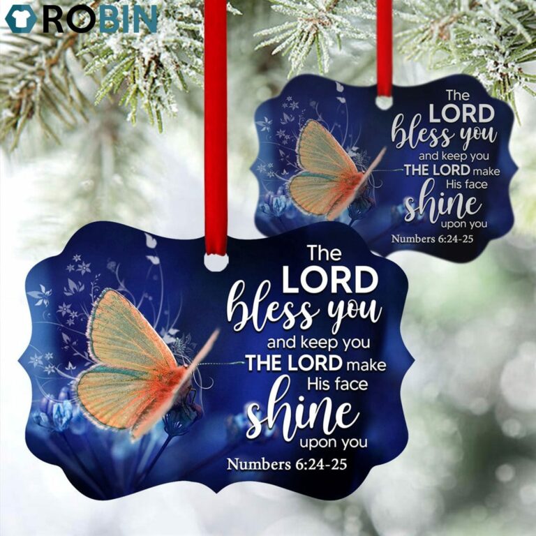 Unique Butterfly Ornament – The Lord Bless You