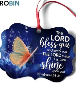 Unique Butterfly Ornament – The Lord Bless You Unique Butterfly Ornament – The Lord Bless You