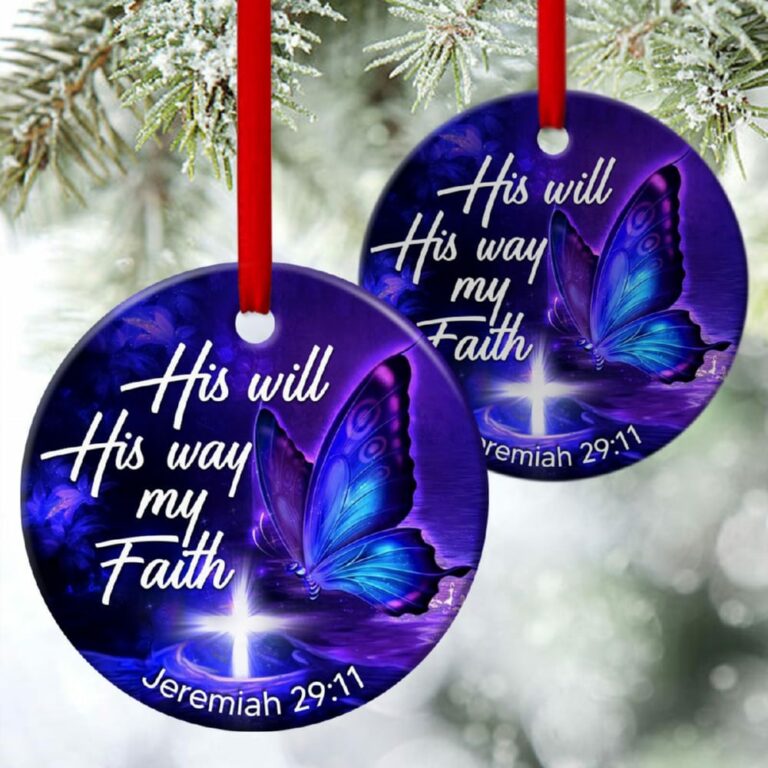 Unique Christian Circle Ornament Have Faith In God