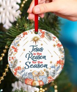 Unique Circle Ornament Jesus Is The Reason For The Season