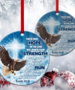 Unique Circle Ornament They Will Soar On Wings Like Eagles Unique Circle Ornament They Will Soar On Wings Like Eagles