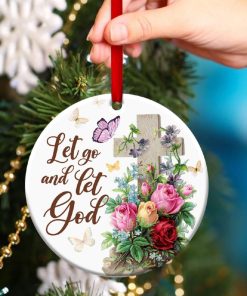 Unique Cross Circle Ornament Let Go And Let God Unique Cross Circle Ornament Let Go And Let God
