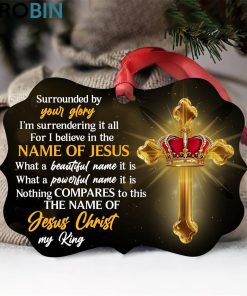 unique crown and cross ornament i believe in the name of jesus 1 bc7ijr