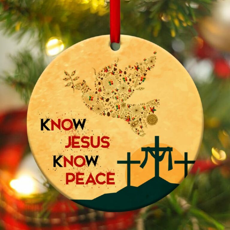 Unique Pigeon Circle Ornament God Brings You Peace A