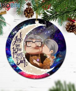Up Couple Love You To The Moon Galaxy Ornament – Christmas Decorations Up Couple Love You To The Moon Galaxy Ornament – Christmas Decorations