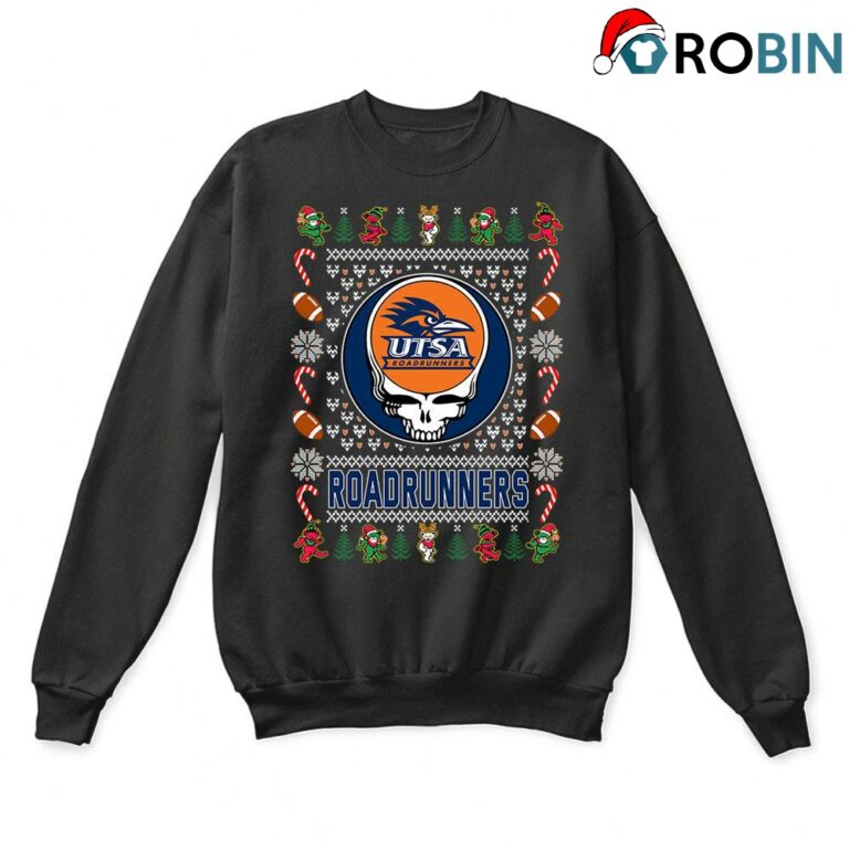 Utsa Roadrunners X Grateful Dead Christmas Ugly Sweatshirt