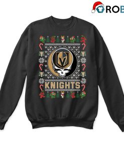Vegas Golden Knights X Grateful Dead Christmas Ugly Sweatshirt