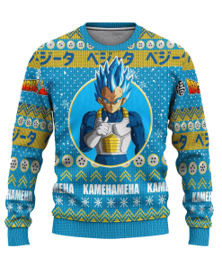 vegeta anime ugly christmas sweatshirt dragon ball z xmas gift 1 71FuS