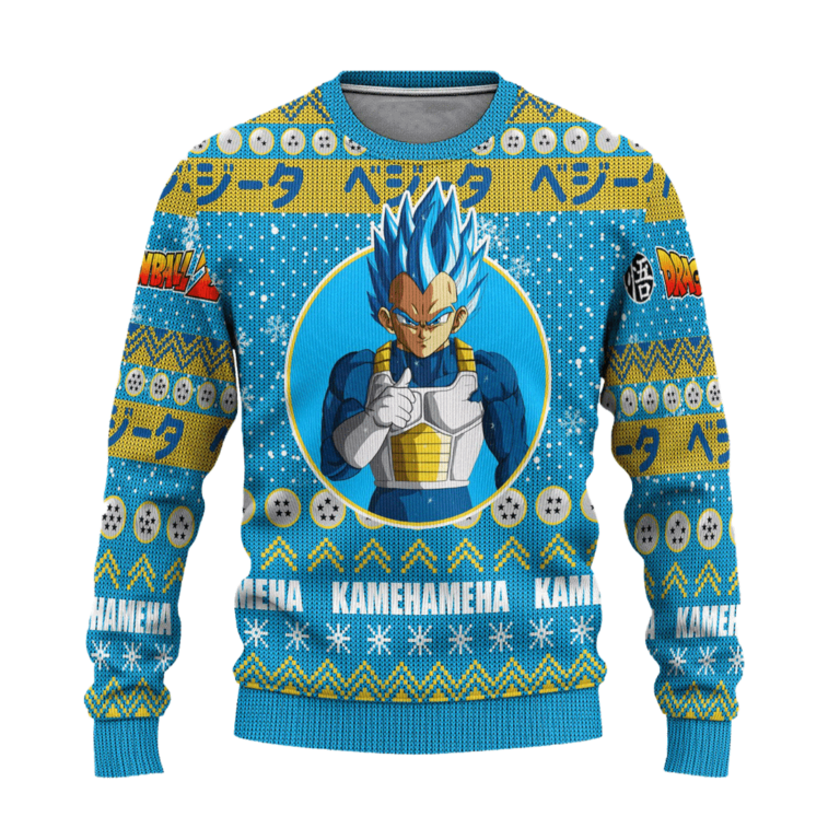 Vegeta Anime Ugly Christmas Sweatshirt Dragon Ball Z Xmas Gift