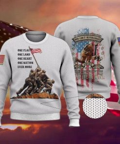Veteran One Nation Christmas Ugly Sweatshirt, Sweater