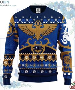 Warhammer 40K Blue Ugly Christmas Sweater