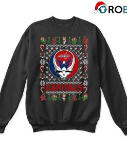 Washington Capitals X Grateful Dead Christmas Ugly Sweatshirt