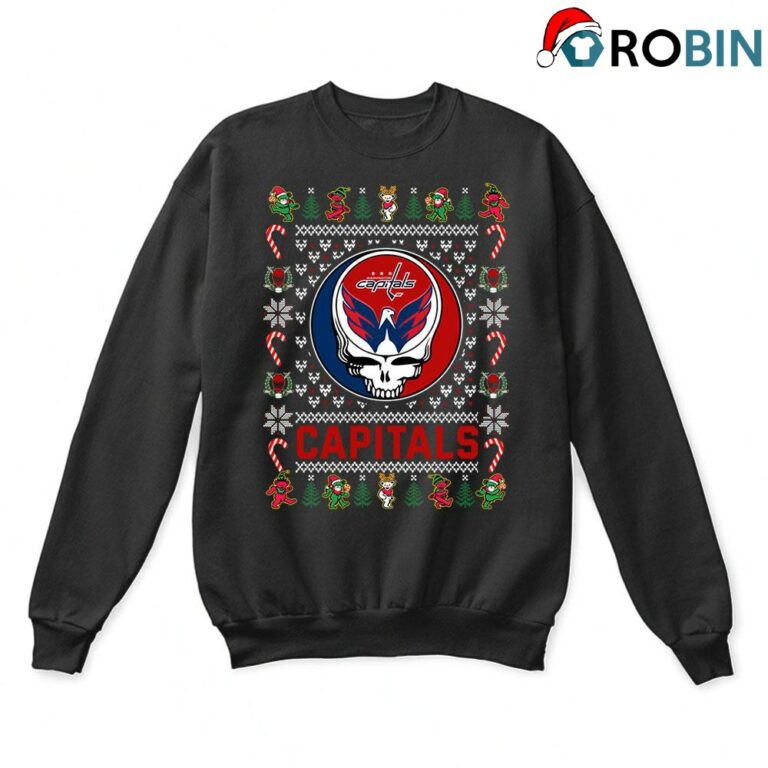 Washington Capitals X Grateful Dead Christmas Ugly Sweatshirt