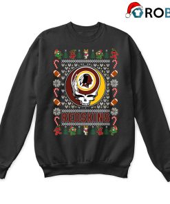 Washington Redskins X Grateful Dead Christmas Ugly Sweatshirt