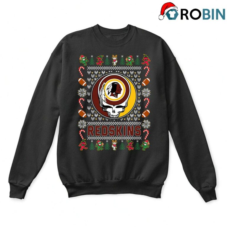 Washington Redskins X Grateful Dead Christmas Ugly Sweatshirt