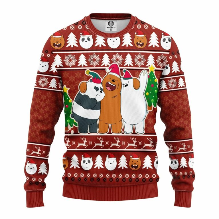 We Bare Bear Funny Ugly Christmas Sweatshirt