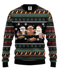 we bare bear ugly christmas sweatshirt 1 sSShM