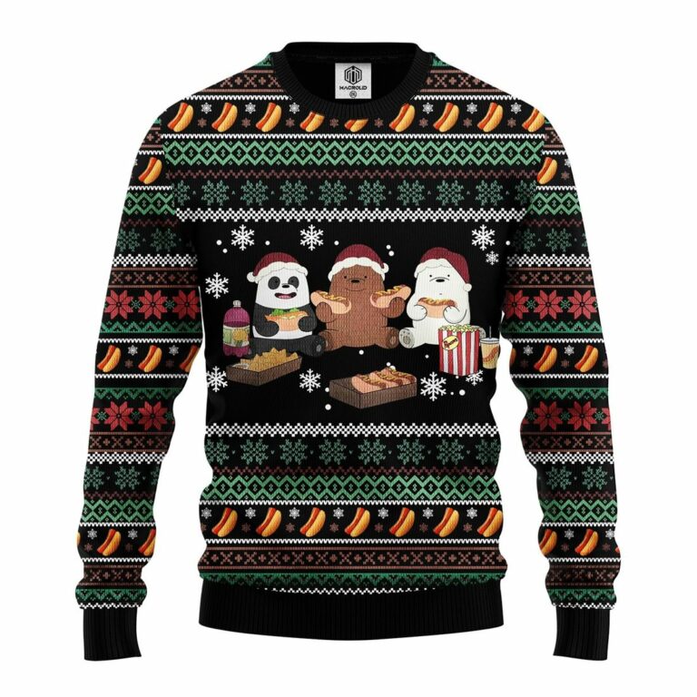 We Bare Bear Ugly Christmas Sweatshirt